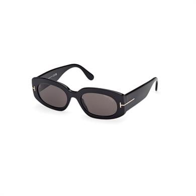 Tom Ford Tf 1187 01A 52 Kadın Oval Siyah Kemik Güneş Gözlüğü