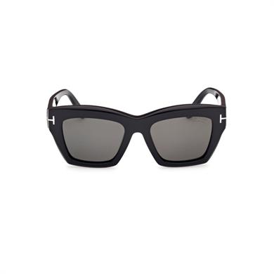 Tom Ford Tf 1191 01D 52 Polarize Kadın Kare Siyah Kemik Güneş Gözlüğü