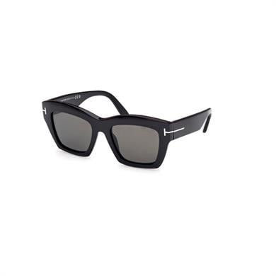 Tom Ford Tf 1191 01D 52 Polarize Kadın Kare Siyah Kemik Güneş Gözlüğü