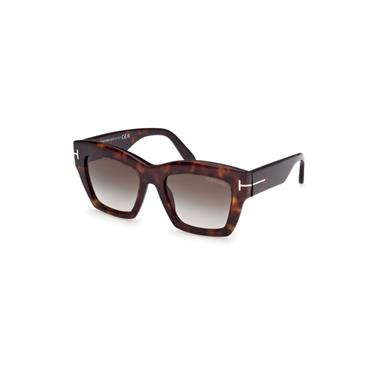 Tom Ford Tf 1191S 52B 52 Kadın Kare Kırçıllı Kahverengi Kemik Güneş Gözlüğü