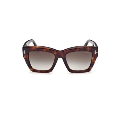 Tom Ford Tf 1191S 52B 52 Kadın Kare Kırçıllı Kahverengi Kemik Güneş Gözlüğü