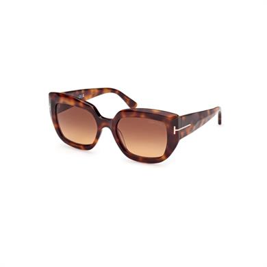 Tom Ford Tf 1192 53F 53 Kadın Geometrik Kırçıllı Kahverengi Kemik Güneş Gözlüğü