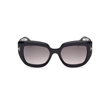 Tom Ford Tf 1192S 01B 53 Kadın Geometrik Siyah Kemik Güneş Gözlüğü