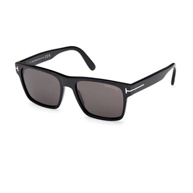 Tom Ford TF 1205S 01AG 55 Unisex Dikdörtgen Siyah Kemik Güneş Gözlüğü