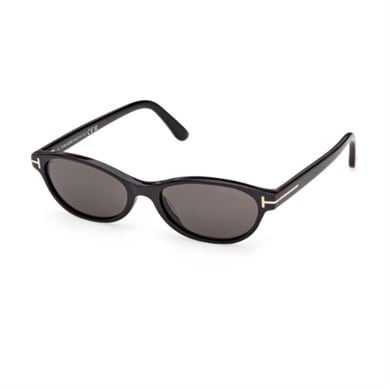Tom Ford TF 1310S 01A 52 Chloe Unisex Oval Siyah Kemik Güneş Gözlüğü