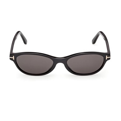 Tom Ford TF 1310S 01A 52 Chloe Unisex Oval Siyah Kemik Güneş Gözlüğü
