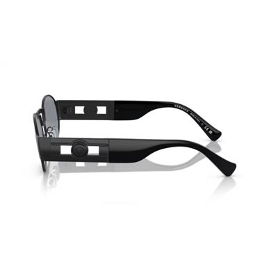 Versace 2264 1261/1 56 Unisex Oval Siyah Metal Güneş Gözlüğü