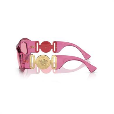 Versace 4425U 542184 54 Kadın Geometrik Şeffaf Pembe Kemik Güneş Gözlüğü