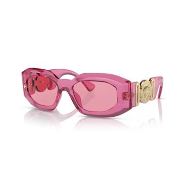 Versace 4425U 542184 54 Kadın Geometrik Şeffaf Pembe Kemik Güneş Gözlüğü