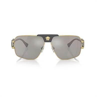 Versace VE 2251 10026G 63 Erkek Gold Metal Aynalı Güneş Gözlüğü
