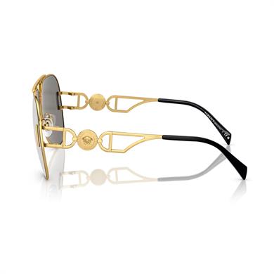Versace VE 2255 10026G 63 Unisex Gold Aynalı Damla Güneş Gözlüğü