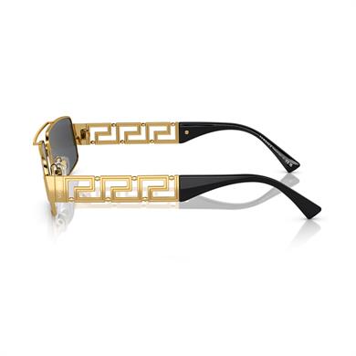 Versace VE 2257 100287 60 Erkek Gold Metal Dikdörtgen Güneş Gözlüğü