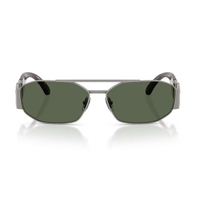 Versace VE 2287 100171 58 Erkek Geometrik Gri Metal Güneş Gözlüğü