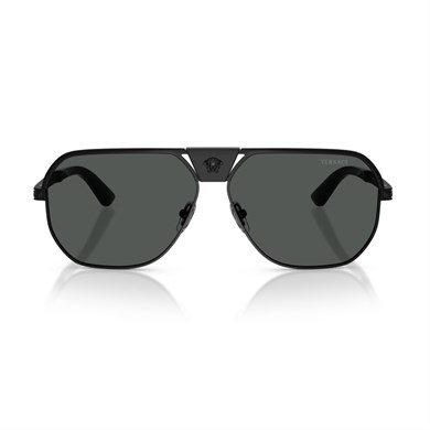 Versace VE 2294 126187 61 Unisex Geometrik Siyah Metal Güneş Gözlüğü