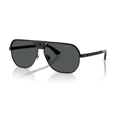 Versace VE 2294 126187 61 Unisex Geometrik Siyah Metal Güneş Gözlüğü