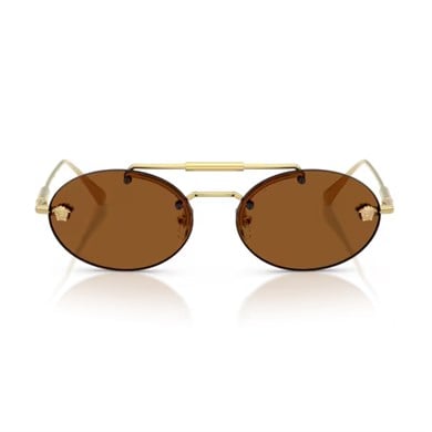 Versace VE 2295 100273 56 Kadın Oval Gold Metal Güneş Gözlüğü