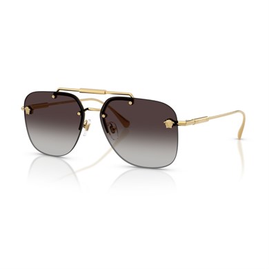 Versace VE 2296 100284 60 Kadın Geometrik Gold Metal Güneş Gözlüğü