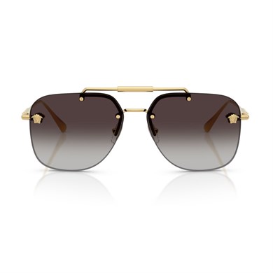 Versace VE 2296 100284 60 Kadın Geometrik Gold Metal Güneş Gözlüğü