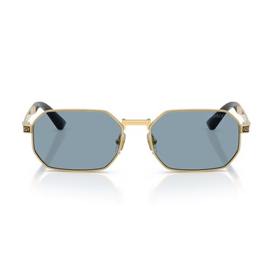 Versace VE 2297 100280 54 Erkek Geometrik Gold Metal Güneş Gözlüğü