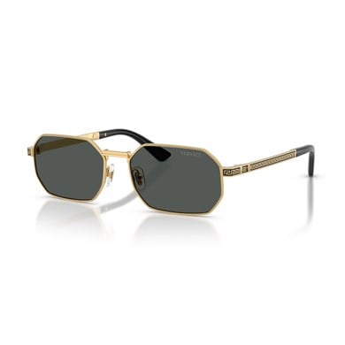 Versace VE 2297 100287 54 Erkek Geometrik Gold Metal Güneş Gözlüğü