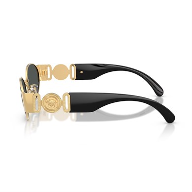 Versace VE 2299 100287 56 Unisex Oval Gold Metal Güneş Gözlüğü