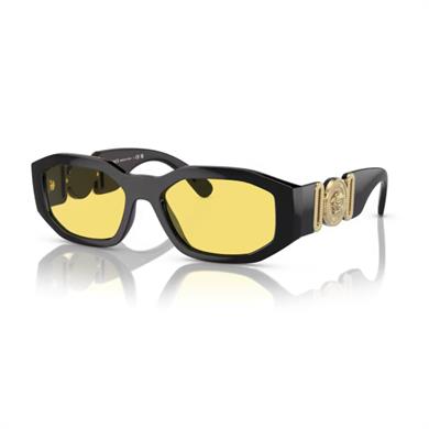 Versace VE 4361 GB 185 53 Unisex Geometrik Siyah Kemik Güneş Gözlüğü