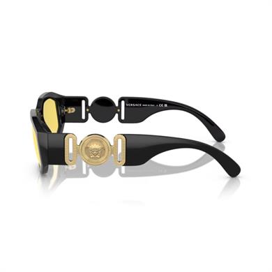 Versace VE 4361 GB 185 53 Unisex Geometrik Siyah Kemik Güneş Gözlüğü