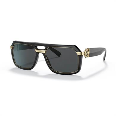 Versace VE 4399 GB187 58 Erkek Siyah Kemik Güneş Gözölüğü