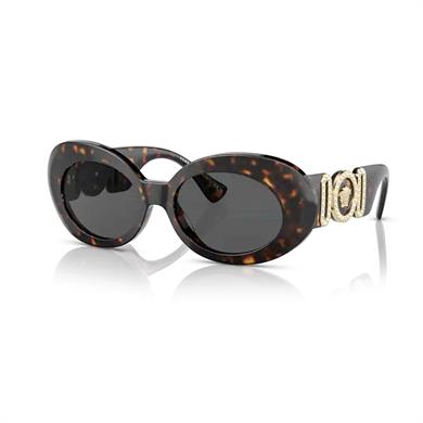Versace VE 4426BU 10887 54 Kadın Kahverengi Oval Güneş Gözlüğü