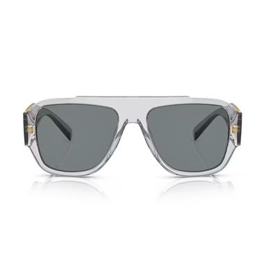 Versace VE 4436U 530580 57 Erkek Şeffaf Gri Kemik Güneş Gözlüğü