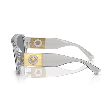 Versace VE 4436U 530580 57 Erkek Şeffaf Gri Kemik Güneş Gözlüğü