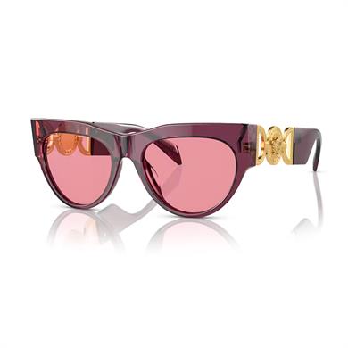 Versace VE 4440U 5263A4 56 Hafif Aynalı Kadın Mor Kemik Güneş Gözlüğü
