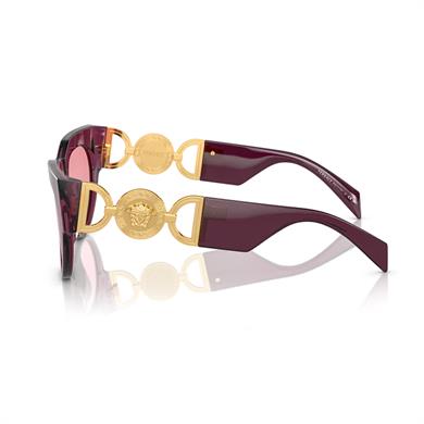 Versace VE 4440U 5263A4 56 Hafif Aynalı Kadın Mor Kemik Güneş Gözlüğü