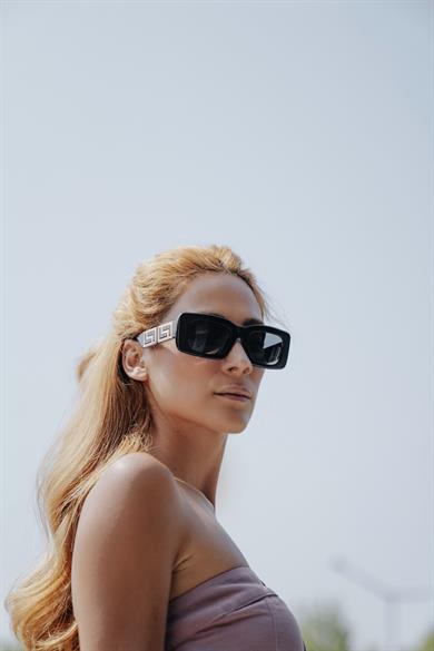 Versace VE 4444U GB187 54 Kadın Siyah Kemik Güneş Gözlüğü