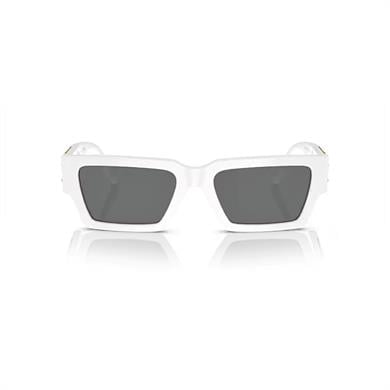 Versace VE 4459 31487 54 Unisex Dikdörtgen Beyaz Kemik Güneş Gözlüğü