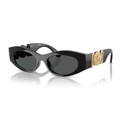 Versace VE 4480U GB187 51 Kadın Oval Siyah Kemik Güneş Gözlüğü