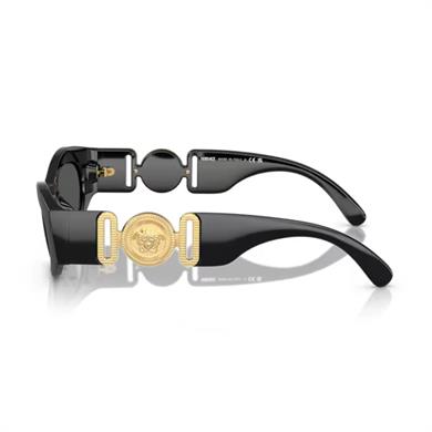 Versace VE 4480U GB187 51 Kadın Oval Siyah Kemik Güneş Gözlüğü