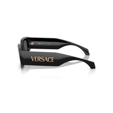 Versace VE 4489U GB187 55 Unisex Geometrik Siyah Kemik Güneş Gözlüğü