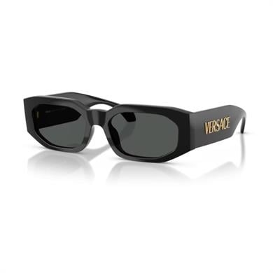 Versace VE 4489U GB187 55 Unisex Geometrik Siyah Kemik Güneş Gözlüğü