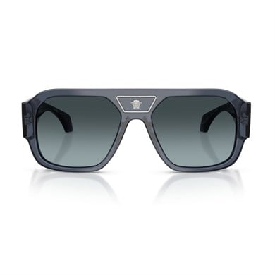 Versace VE 4508U 5538V1 56 Erkek Kare Şeffaf Mavi Kemik Güneş Gözlüğü