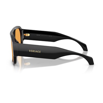 Versace VE 4508U GB17 56 Erkek Kare Siyah Kemik Güneş Gözlüğü
