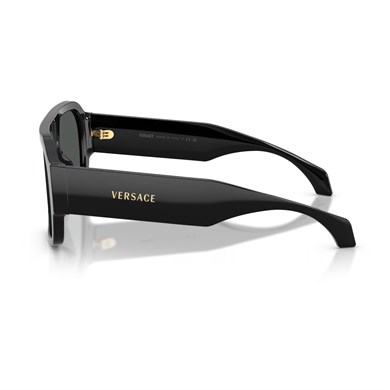 Versace VE 4508U GB187 56 Erkek Kare Siyah Kemik Güneş Gözlüğü