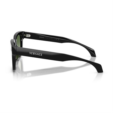 Versace VE 4510U GB18E 52 Unisex Kare Siyah Kemik Güneş Gözlüğü