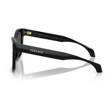 Versace VE 4511 GB187 55 Kadın Kare Siyah Kemik Güneş Gözlüğü