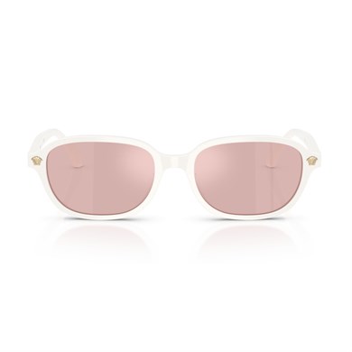 Versace VE 4514D 55441T 53 Kadın Yastık Beyaz Aynalı Kemik Güneş Gözlüğü