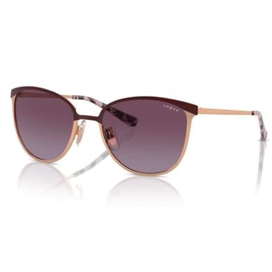 Vogue VO 4002S 51708H 55 Kadın Oval Rose Gold Metal Güneş Gözlüğü
