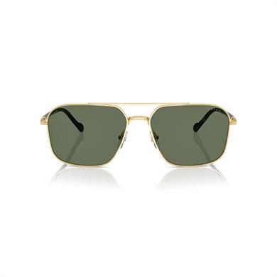 Vogue VO 4289S 2809A 59 Polarize Erkek Geometrik Gold Metal Güneş Gözlüğü 