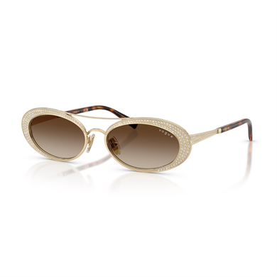 Vogue VO 4348SB 84813 54 Kadın Oval Degrade Gold Metal Güneş Gözlüğü