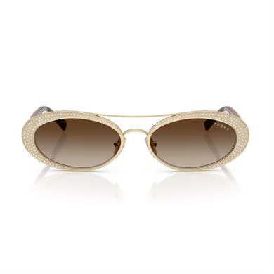 Vogue VO 4348SB 84813 54 Kadın Oval Degrade Gold Metal Güneş Gözlüğü