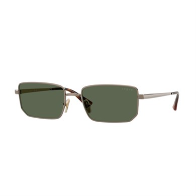 Vogue VO 4352S 513871 56 Unisex Dikdörtgen Kahverengi Metal Güneş Gözlüğü